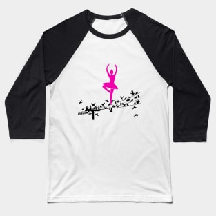 Ballerina dancing with the birds Baseball T-Shirt